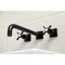 Kingston Brass KS6050BEX Wall Mount Tub Faucet, Matte Black KS6050BEX - alternate 2